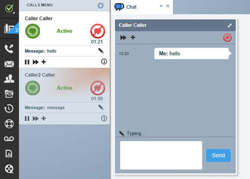 screenshot of Enghouse Contact Center